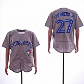 Blue Jays 27 Vladimir Guerrero Jr. Gray Flexbase Jersey Sguo,baseball caps,new era cap wholesale,wholesale hats